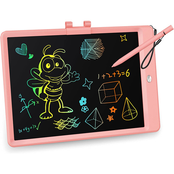LCD Writing Tablet, 10 Inch Colorful Toddler Doodle Board Drawing Tablet, Erasab - Picture 1 of 9